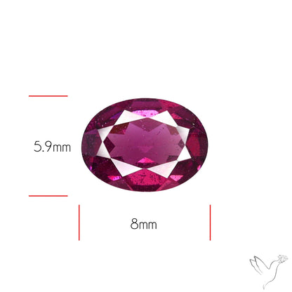 Gem Rhodolite Garnet Faceted