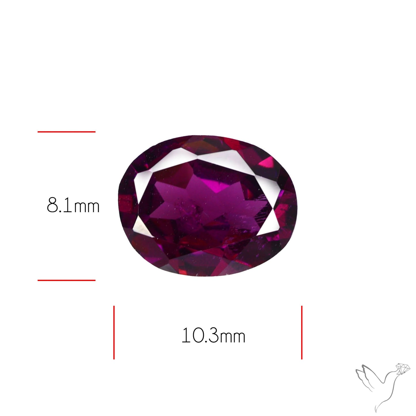 Gem Rhodolite Garnet Faceted