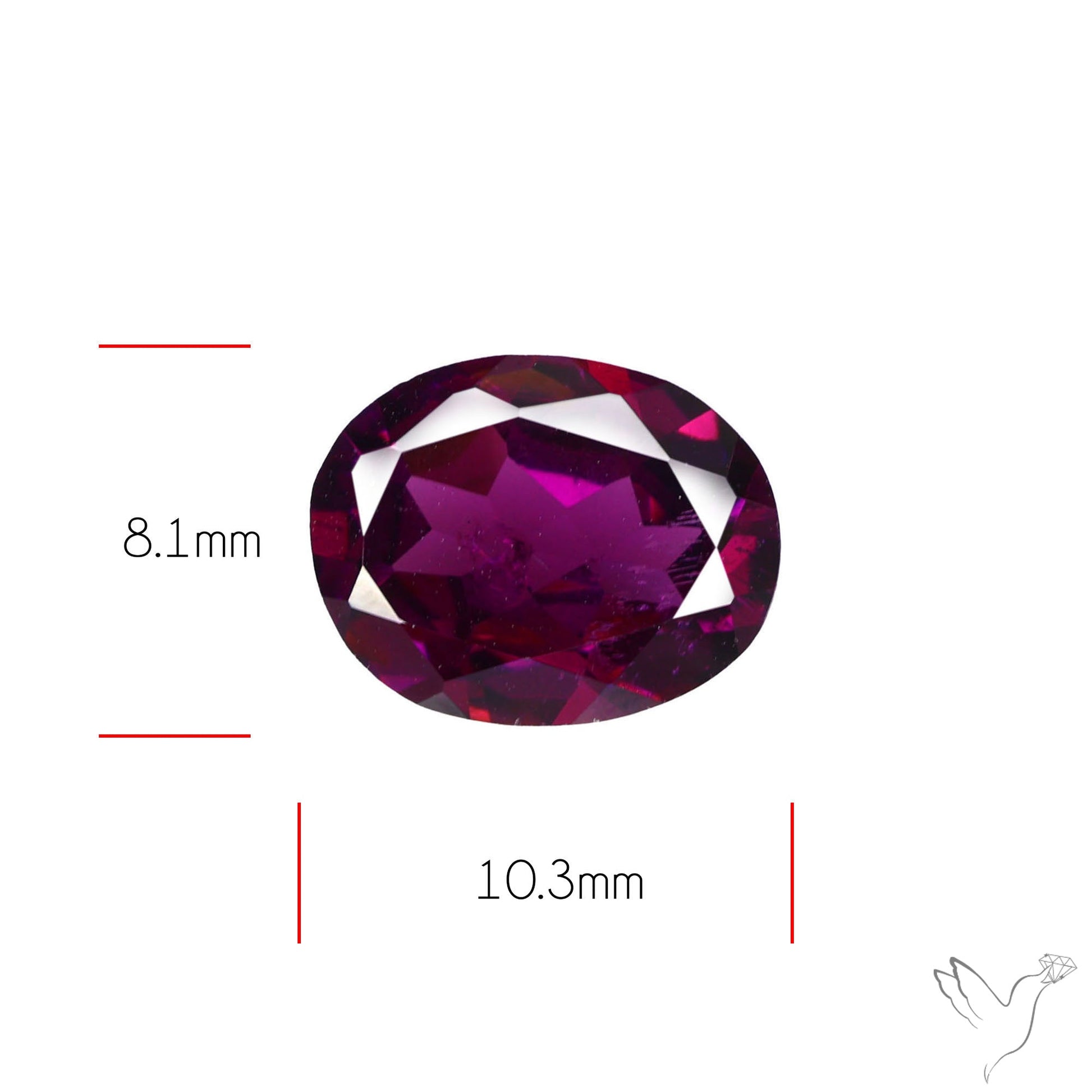 Gem Rhodolite Garnet Faceted
