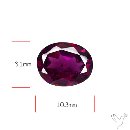 Gem Rhodolite Garnet Faceted