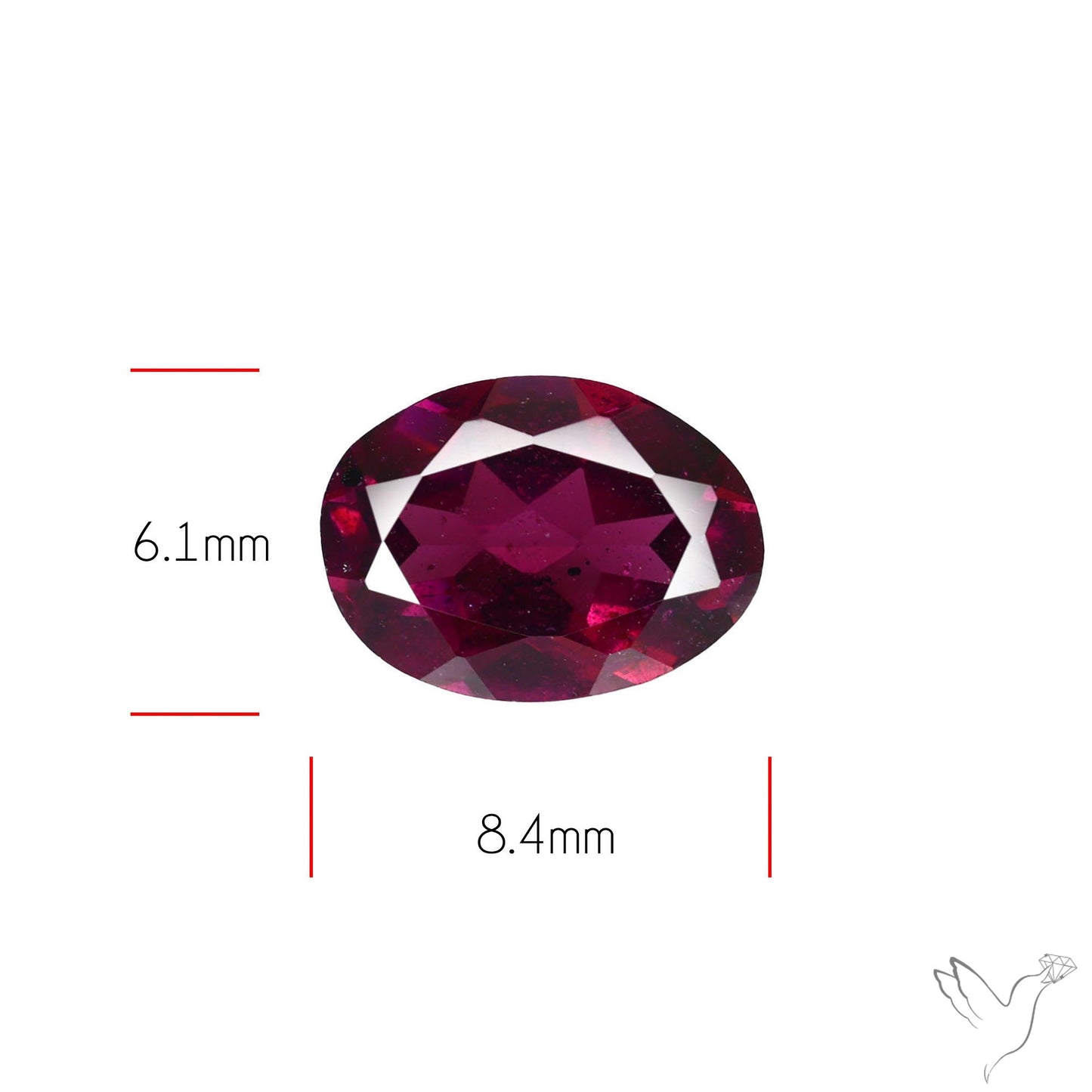 Gem Rhodolite Garnet Faceted