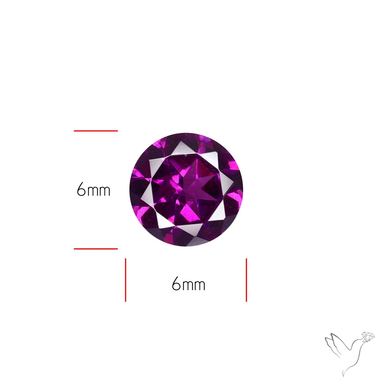 Gem Rhodolite Garnet Faceted
