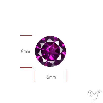 Gem Rhodolite Garnet Faceted