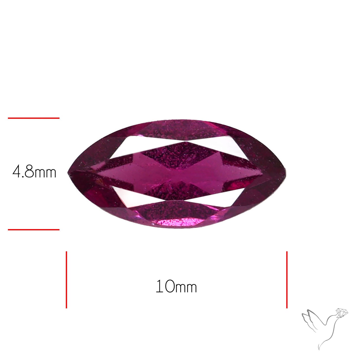 Gem Rhodolite Garnet Faceted