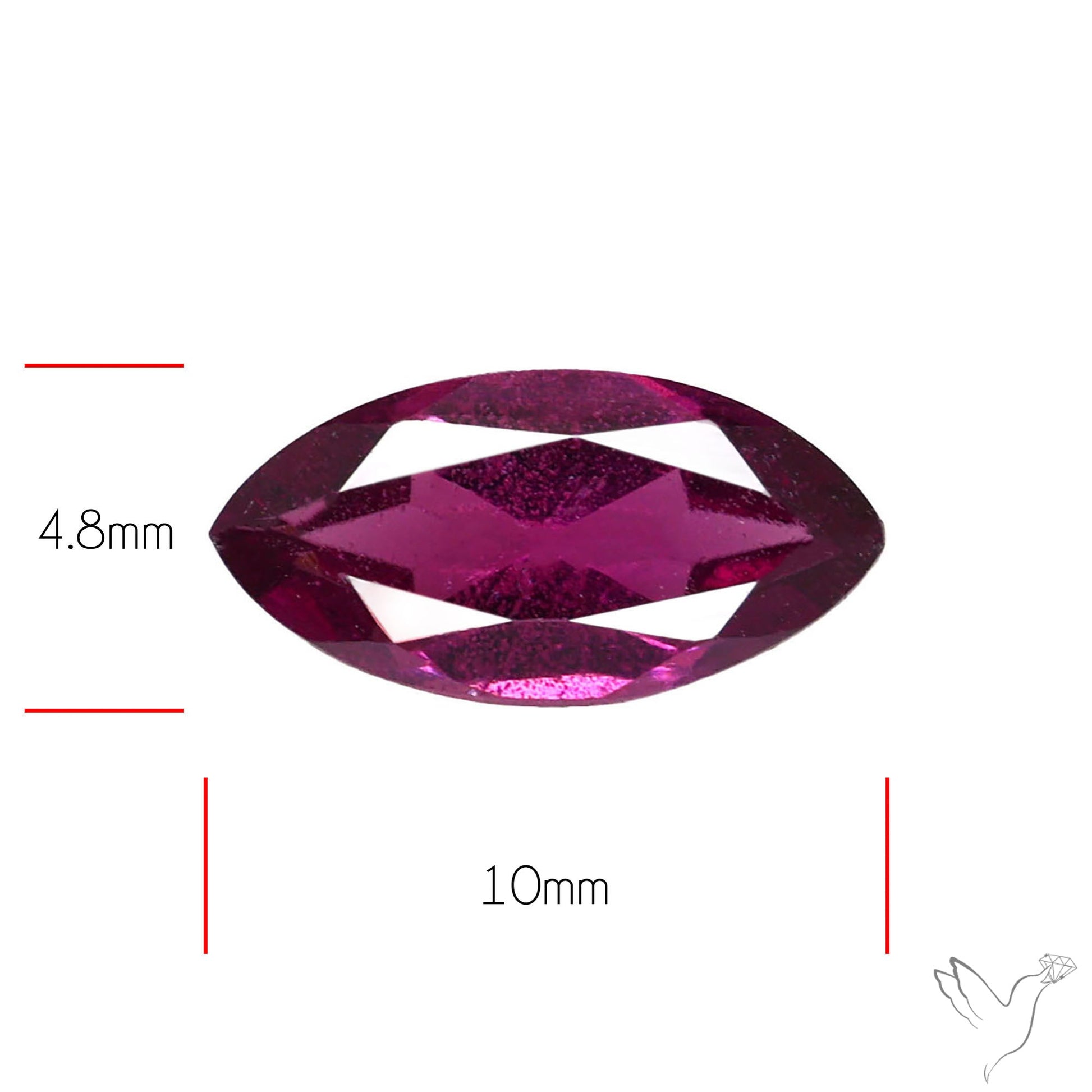 Gem Rhodolite Garnet Faceted