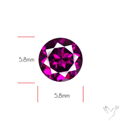 Gem Rhodolite Garnet Faceted