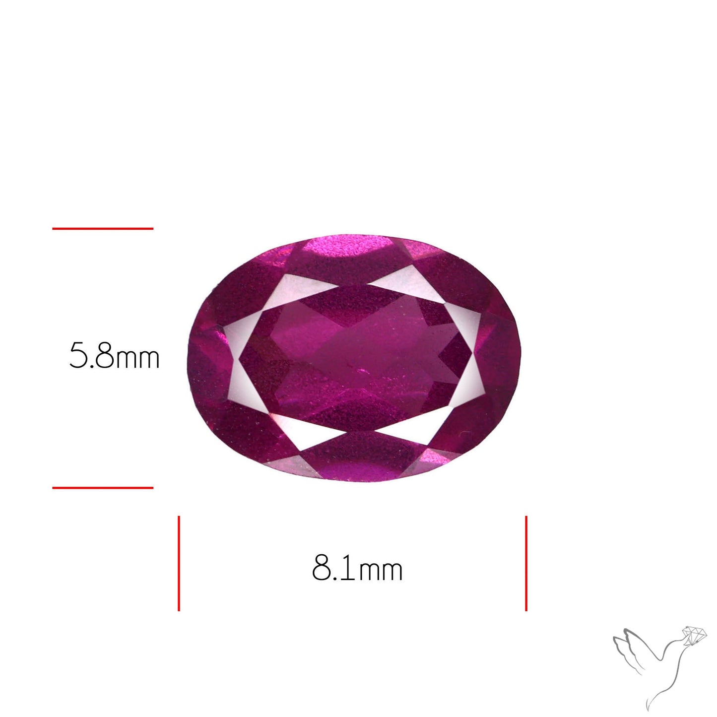 Gem Rhodolite Garnet Faceted