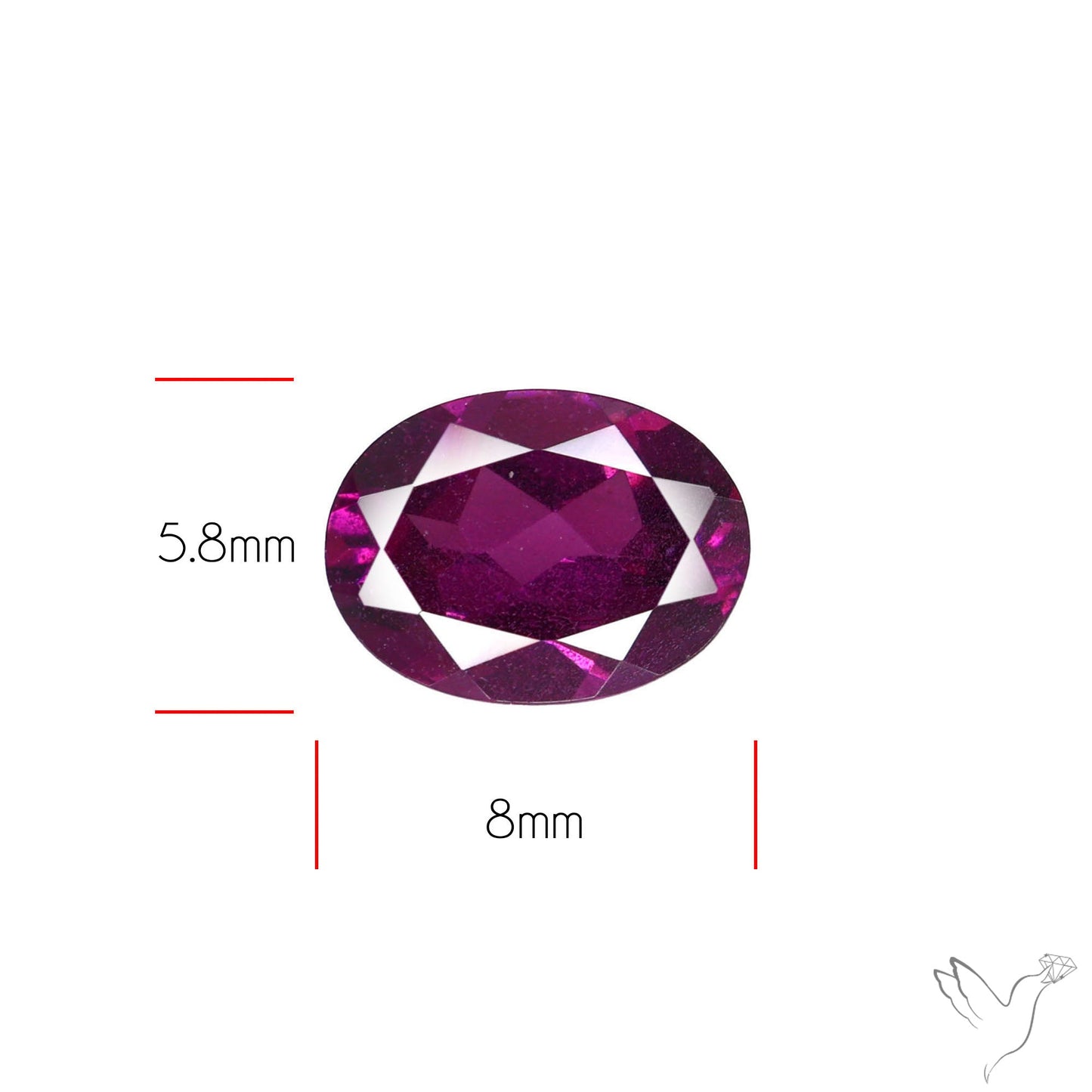Gem Rhodolite Garnet Faceted