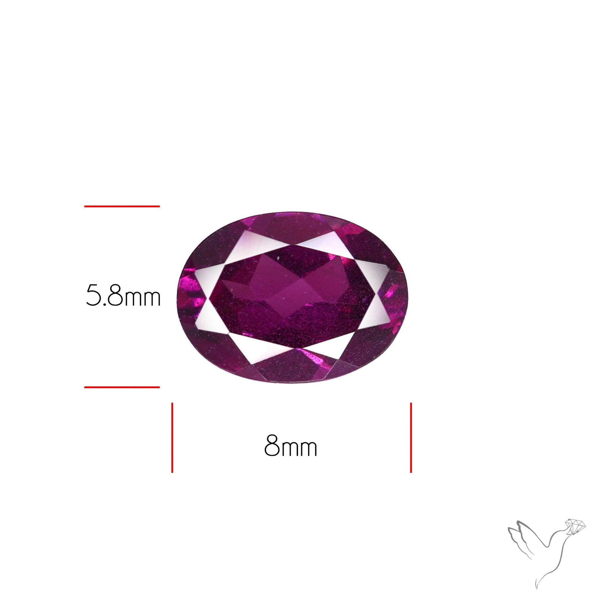 Gem Rhodolite Garnet Faceted