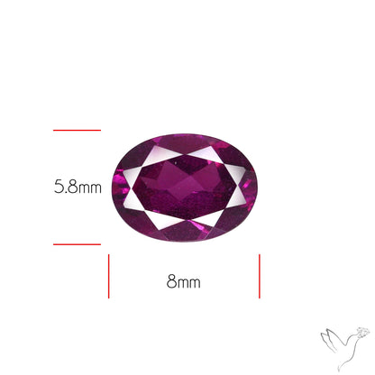 Gem Rhodolite Garnet Faceted