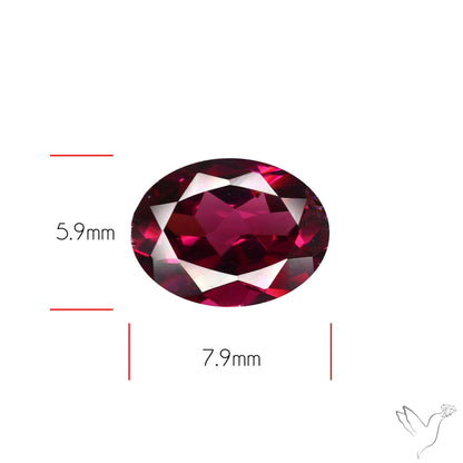 Gem Rhodolite Garnet Faceted
