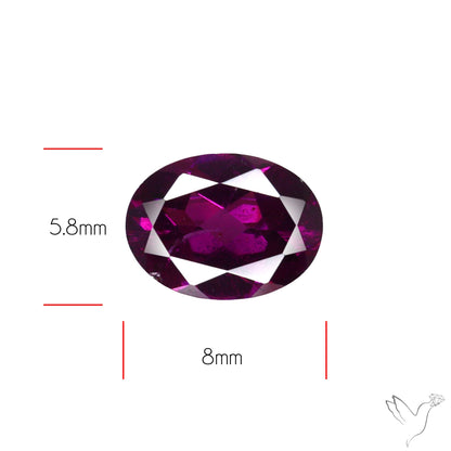 Gem Rhodolite Garnet Faceted