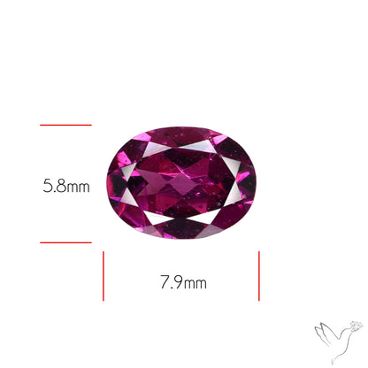 Gem Rhodolite Garnet Faceted