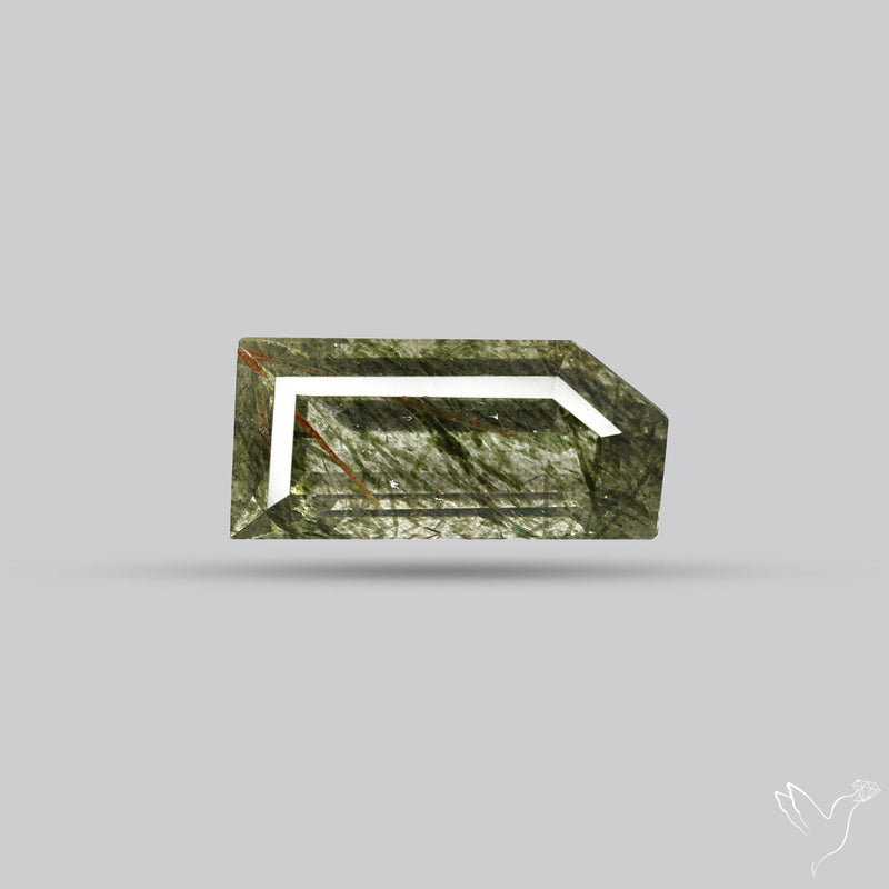 Green Rutilated Quartz Faceted