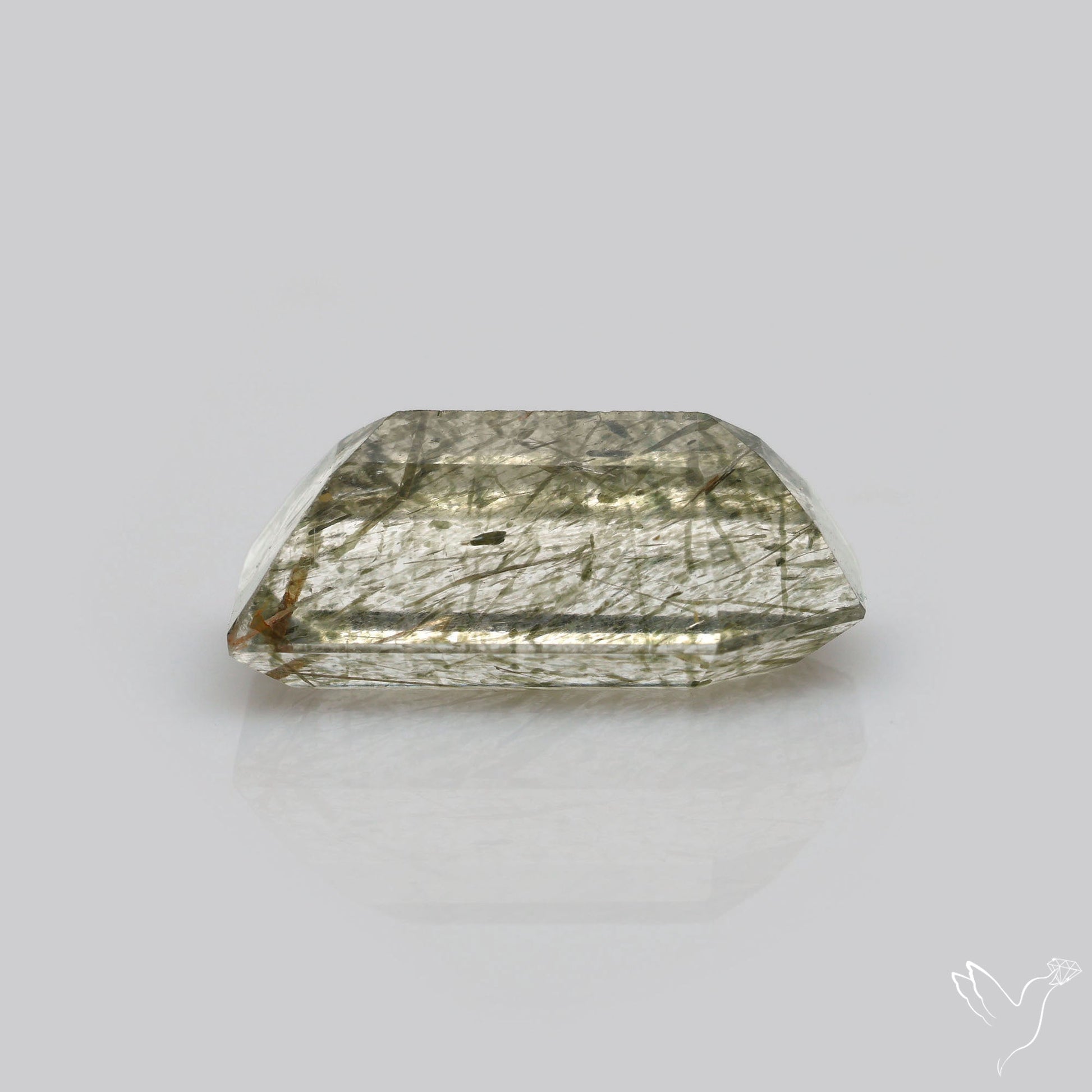 Green Rutilated Quartz Faceted