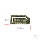 Green Rutilated Quartz Faceted