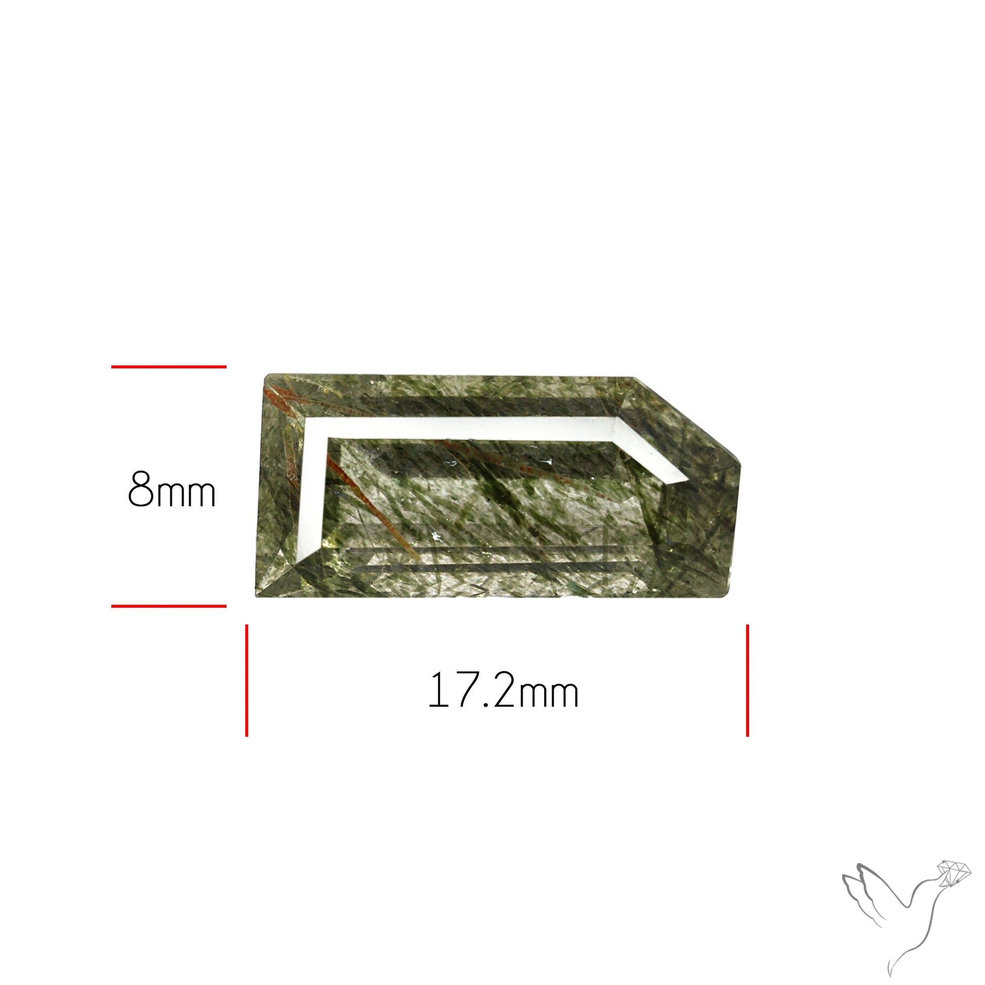 Green Rutilated Quartz Faceted