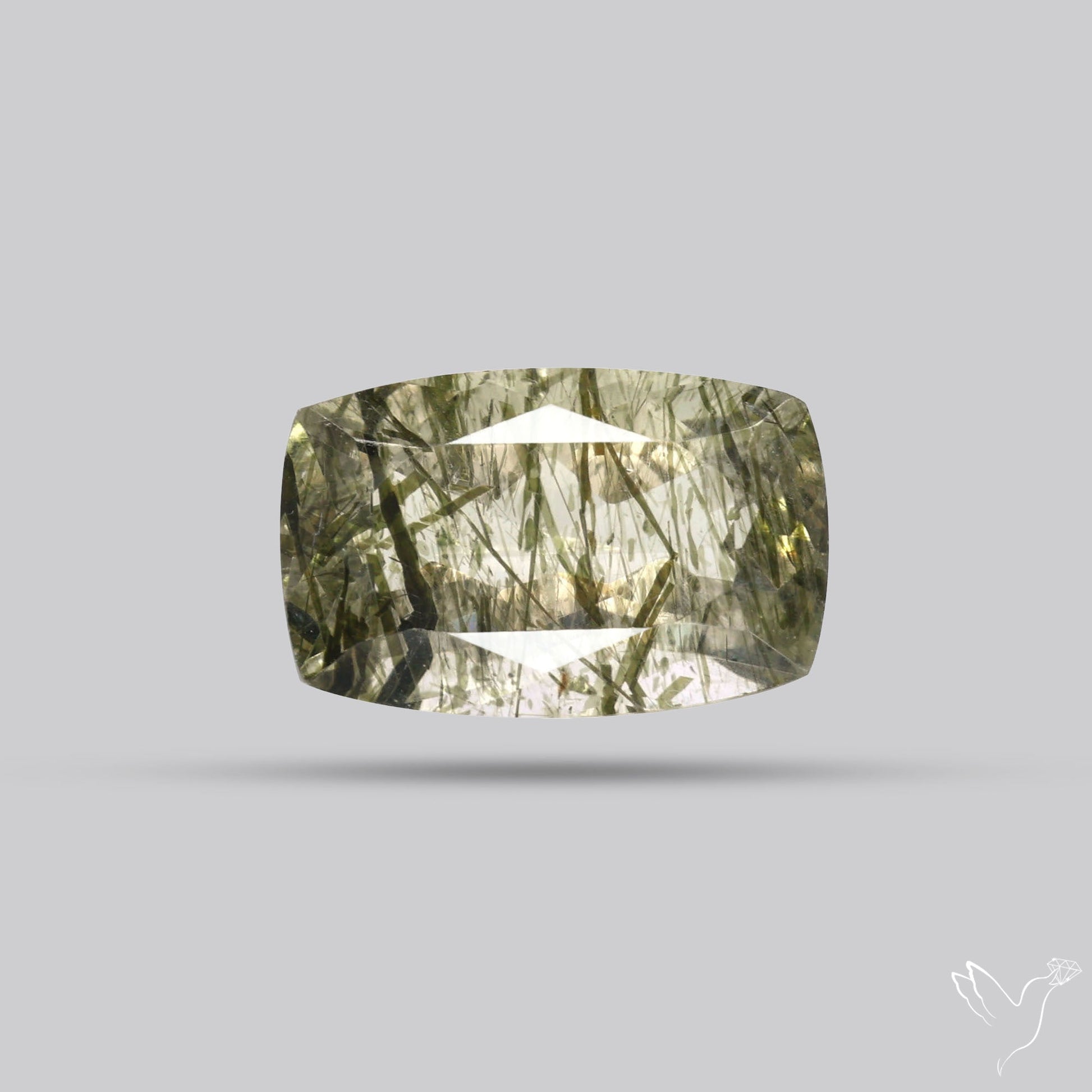 Green Rutilated Quartz Faceted