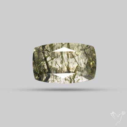 Green Rutilated Quartz Faceted
