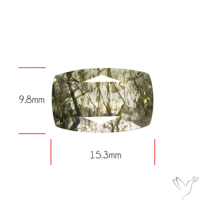 Green Rutilated Quartz Faceted