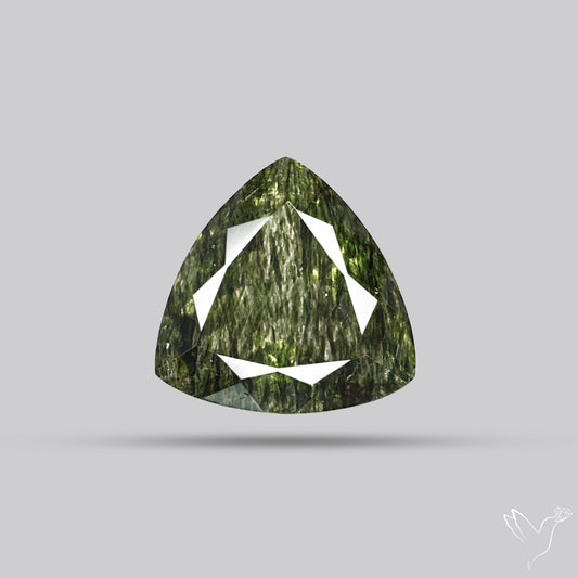 Green Rutilated Quartz Faceted