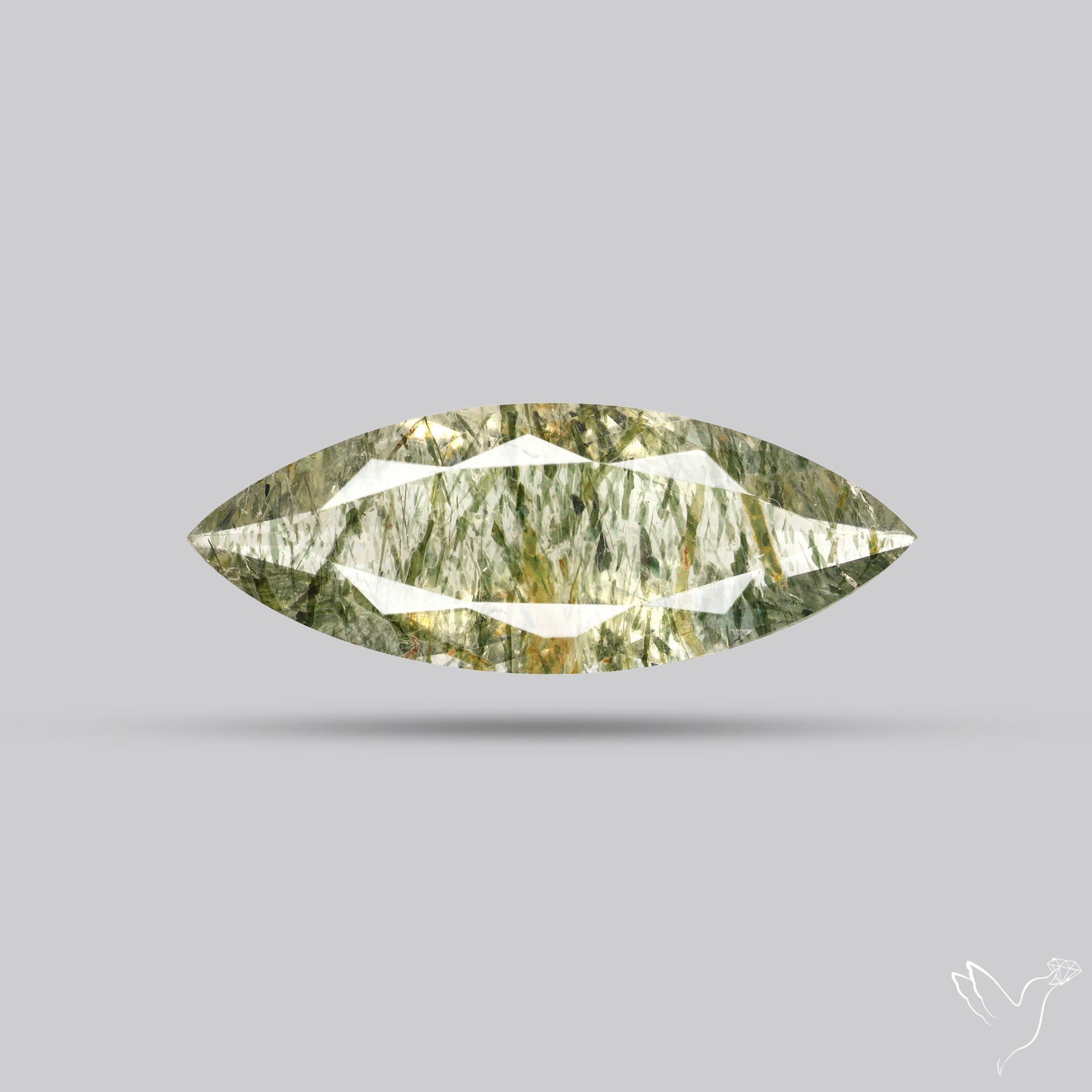 Green Rutilated Quartz Faceted