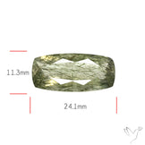 Green Rutilated Quartz Faceted