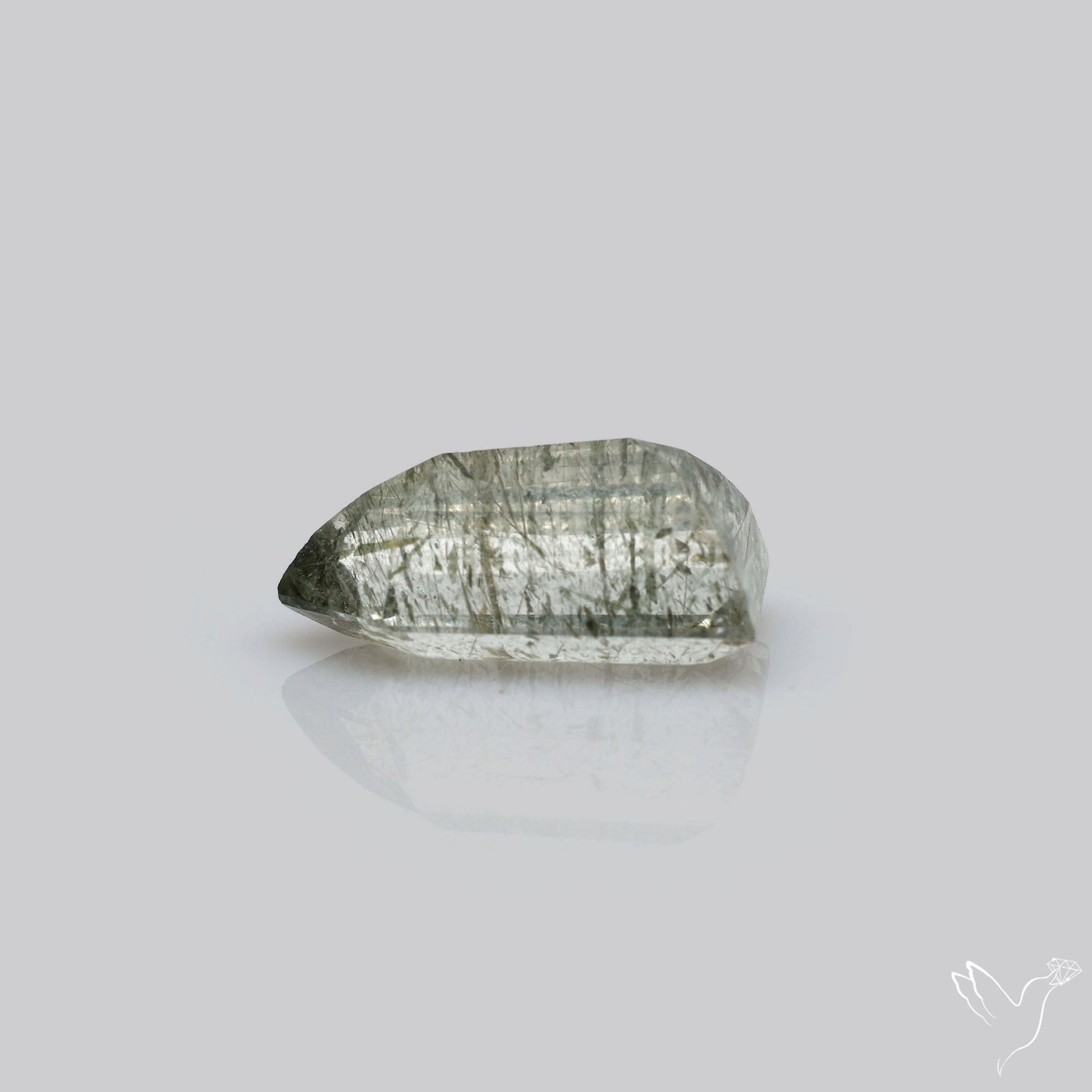 Green Rutilated Quartz Faceted