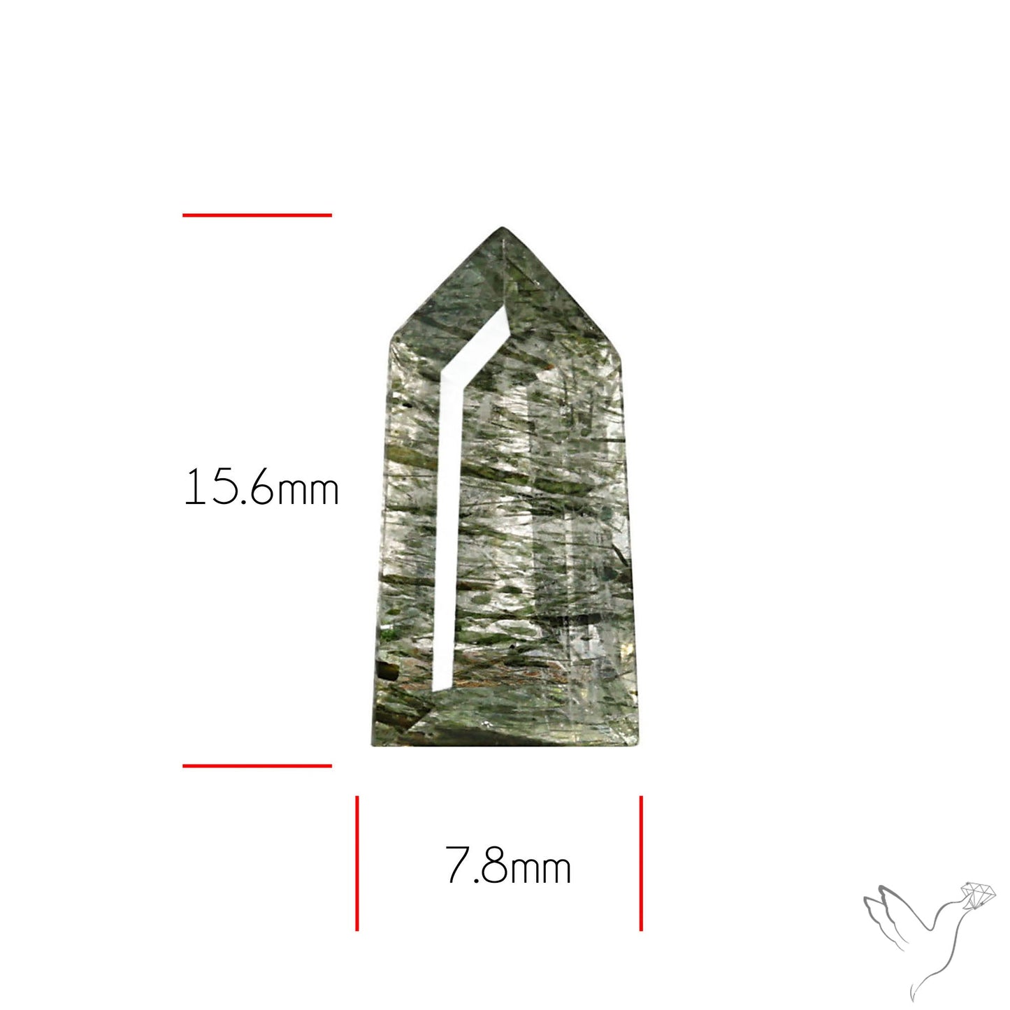 Green Rutilated Quartz Faceted