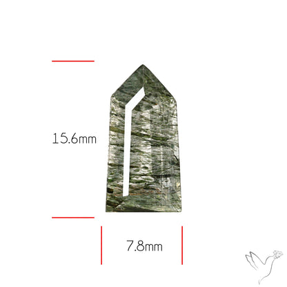 Green Rutilated Quartz Faceted