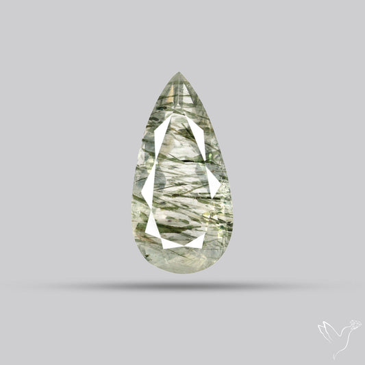 Green Rutilated Quartz Faceted