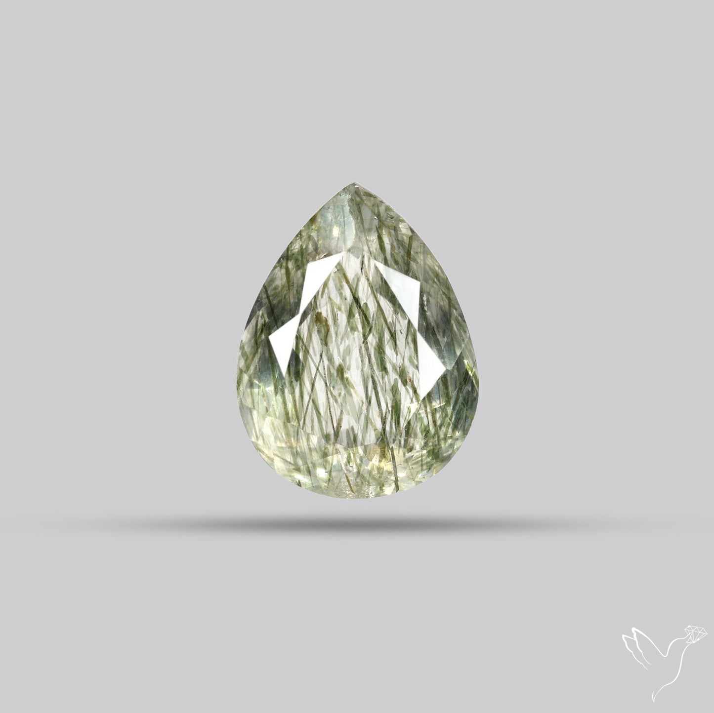 Green Rutilated Quartz Faceted