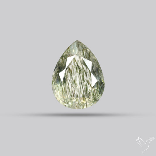 Green Rutilated Quartz Faceted