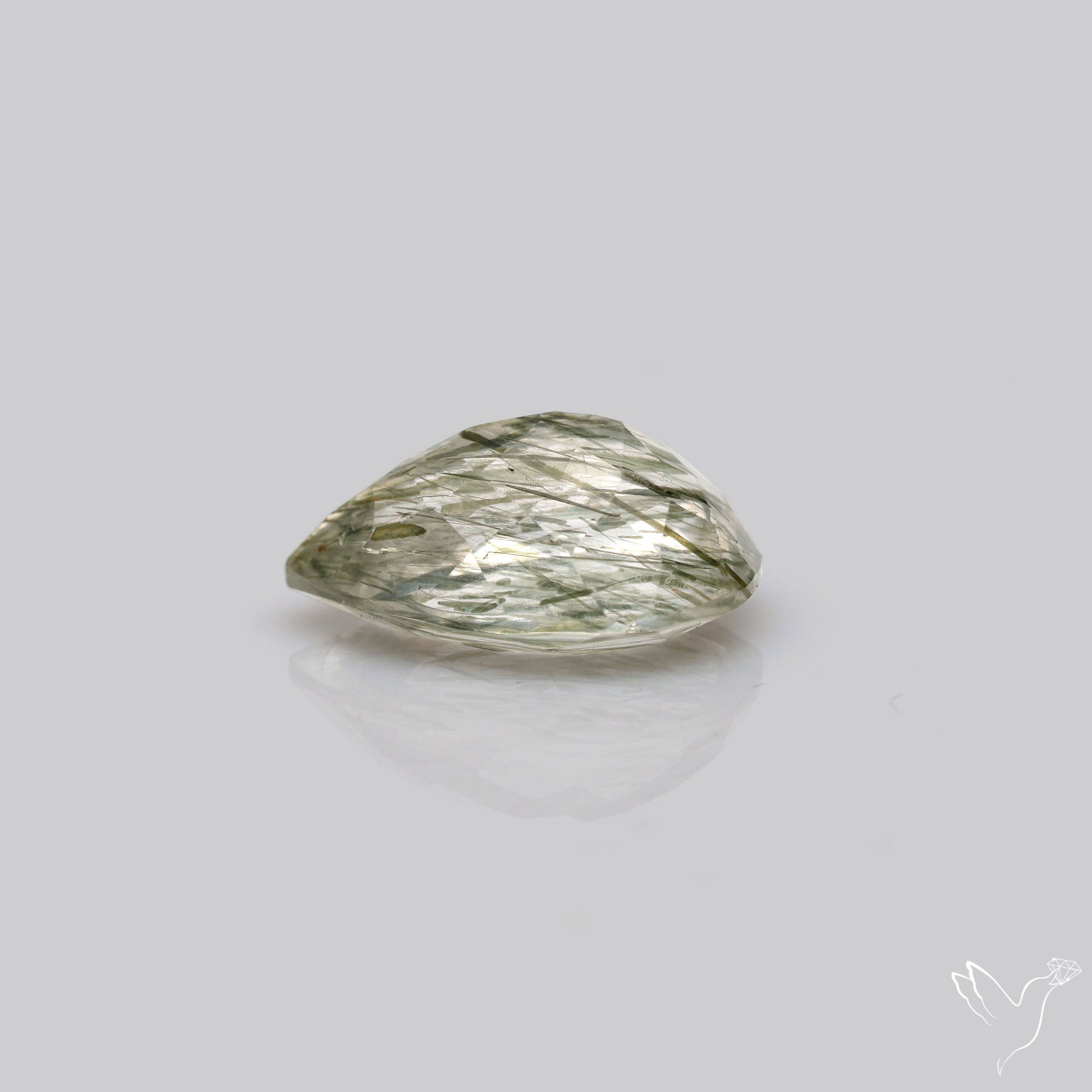 Green Rutilated Quartz Faceted