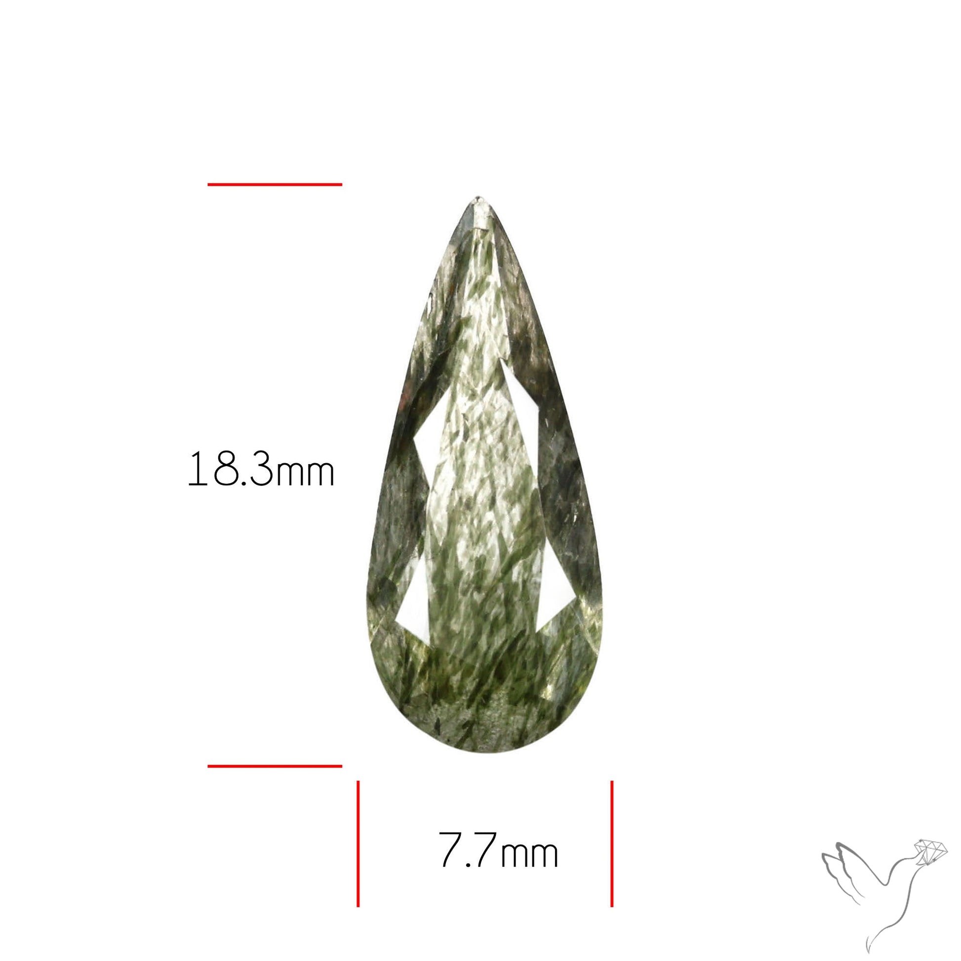 Green Rutilated Quartz Faceted