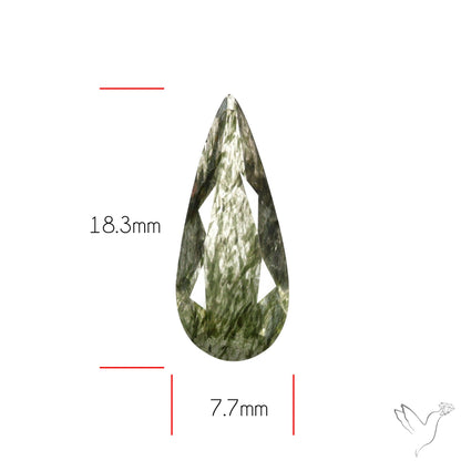 Green Rutilated Quartz Faceted