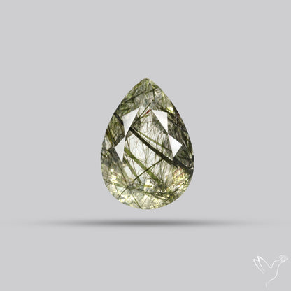 Green Rutilated Quartz Faceted