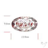Lepidocrocite In Quartz Faceted Fine Gemstone