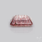 Lepidocrocite In Quartz Faceted Fine Gemstone