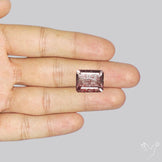 Lepidocrocite In Quartz Faceted Fine Gemstone