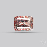Lepidocrocite In Quartz Faceted Fine Gemstone
