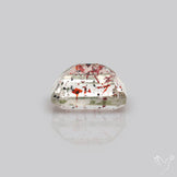 Lepidocrocite In Quartz Faceted Fine Gemstone