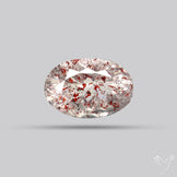 Lepidocrocite In Quartz Faceted Fine Gemstone