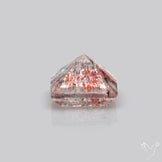 Lepidocrocite In Quartz Faceted Fine Gemstone