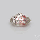 Lepidocrocite In Quartz Faceted Fine Gemstone