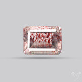 Lepidocrocite In Quartz Faceted Fine Gemstone