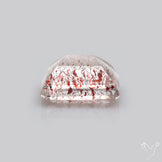 Lepidocrocite In Quartz Faceted Fine Gemstone