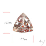 Lepidocrocite In Quartz Faceted Fine Gemstone