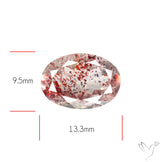 Lepidocrocite In Quartz Faceted Fine Gemstone