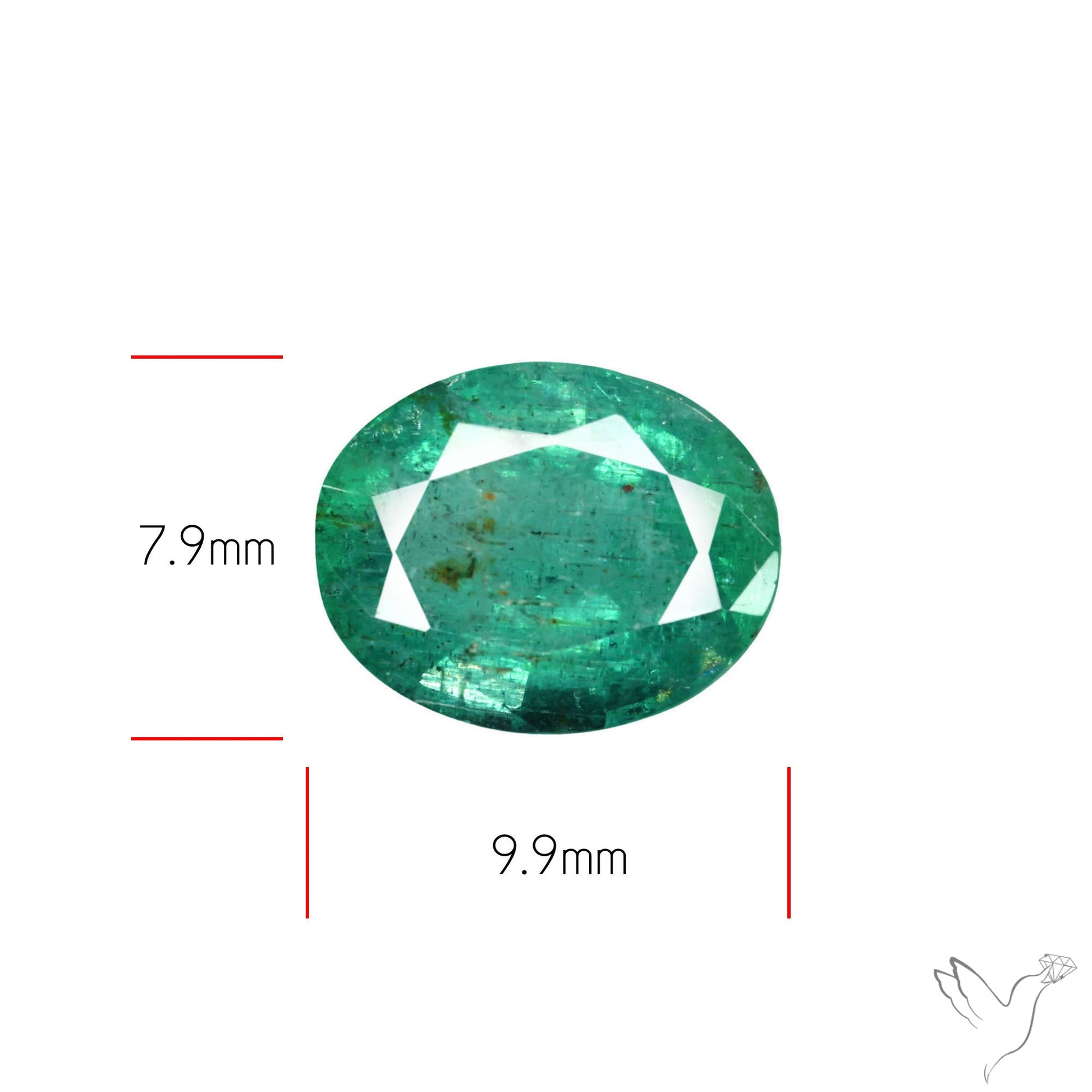 Faceted Zambian Emerald